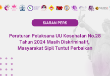 Peraturan Pelaksana UU Kesehatan No.28 Tahun 2024 Masih Diskriminatif, Masyarakat Sipil Tuntut Perbaikan